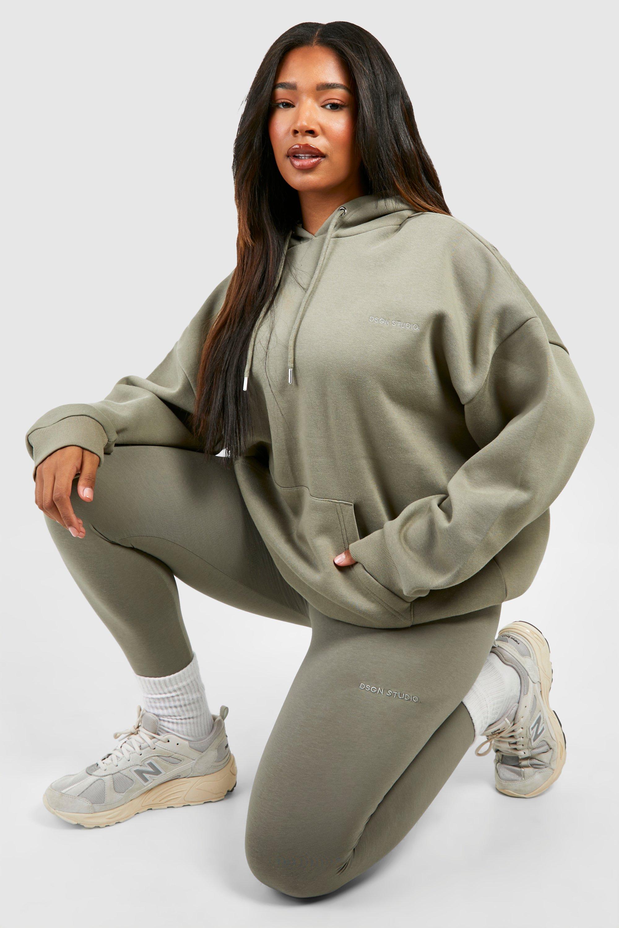 Plus Oversized Hoodie And Legging Set